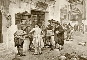 I bibliofili, da un dipinto di Jimenez Aranda, da 